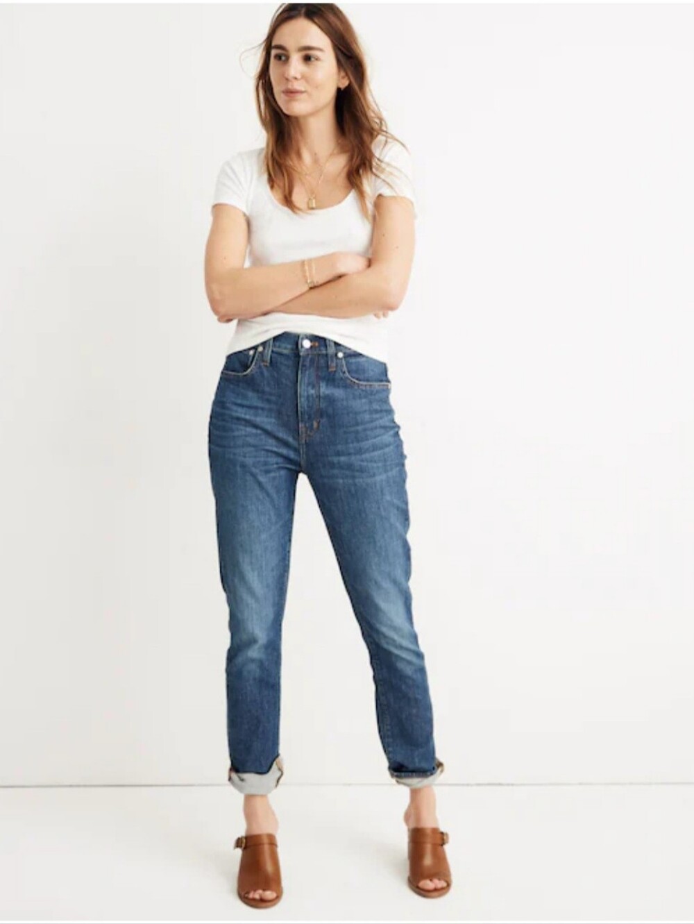 Madewell The Slim Boyjean Mid Rise Blue Denim Jeans Size 32